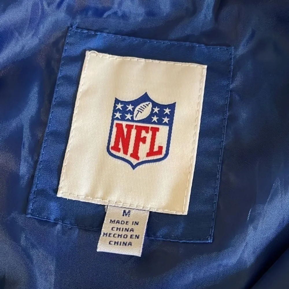 New York Giants Mens Embroidered 1/4 Zip Pullover Windbreaker‎ Jacket